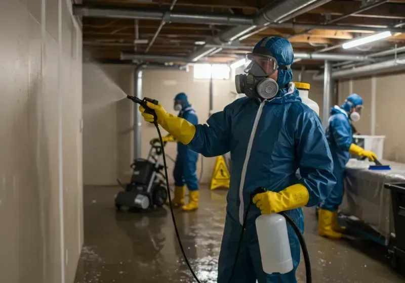 Basement Sanitization and Antimicrobial Treatment process in Westfield, NJ